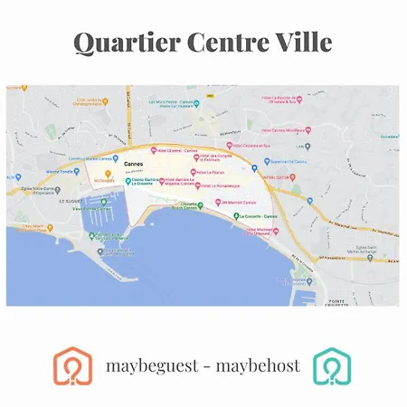 B087 Agreable Studio Proche Du Centre Avec Terrasse * Cannes